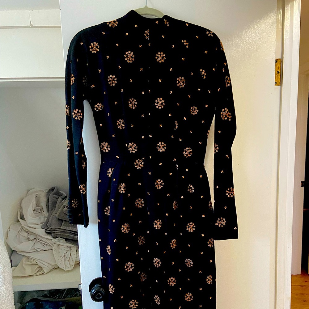 Vintage 1950’s Wool Embroidered Dress